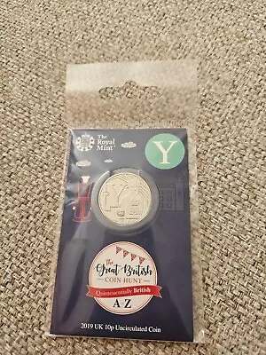 Yeoman 10p 2019 A To Z Carded - Letter Y Royal Mint Uncirculated • £10