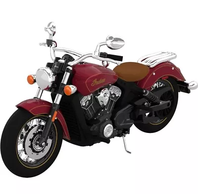 2021 Hallmark Keepsake Indian Scout Motorcycle 100th Anniversary Ornament • $69.99