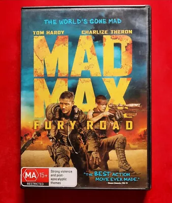 MAD MAX - FURY ROAD DVD Tom Hardy / Charlize Theron - LIKE NEW R4 • $5.95