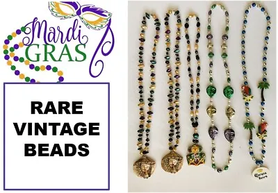 Beads 5 Vintage Mardi Gras New Orleans  Necklaces + 5 Extra Carnival Fat Tuesday • $19.50