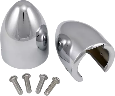 Baron Fork Bullets Front Axle Cap Nut Covers Chrome Honda VTX1300C 04-09 • $168.95