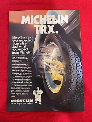 Vintage 1982 Michelin TRX Tires Print Ad • $6.90