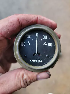 NOS 60 Amp Ammeter Gauge WO-A-8623 For WW2 Willys MB Ford GPW & GPA Jeep G503 • $140