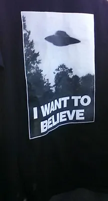 I Want To Believe Shirt X-Files Shirt U.F.O. Mulder Men's T-Shirt 2x • $19.99