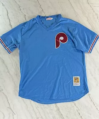 Men's Philadelphia Phillies #3 Harper Cooperstown Blue  Throwback Jersey XXL • $12.50