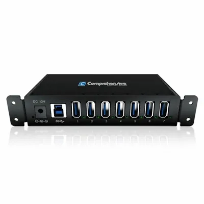Comprehensive Connectivity USB3-7HUB USB 3.0 7 Port Charging Station Hub PC Mac • $49