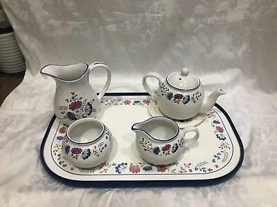 £23.95 • Buy BHS Priory Tableware Teapot, Sugar, Jugs Tray X 6