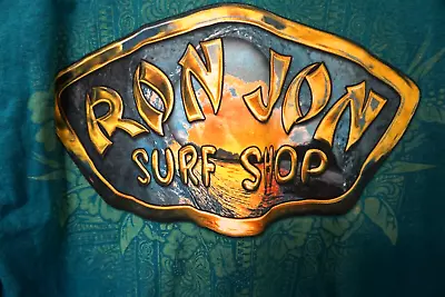 Vintage Ron Jon Surf Shop T Shirt Skate Teal Mens Tee Large 90s Y2K • $18.95