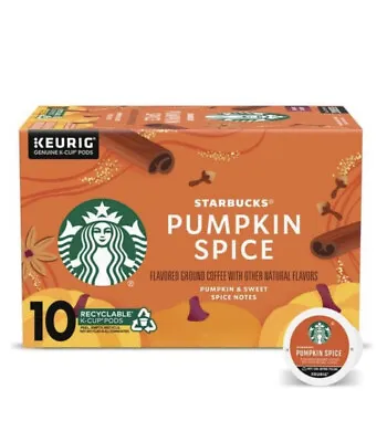 $11.99 • Buy Starbucks Keurig K-Cup Pods Pumpkin Spice Coffee 10 Ct - Flavored Ground Coffee