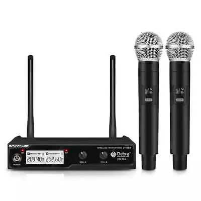 D Debra Audio VM302 VHF Wireless Microphone System With Dual Handheld Mic • £39.99