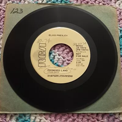 Elvis Presley Promo 45 Promised Land / It's Midnight RCA JA-10074 Vg+ • $8.09