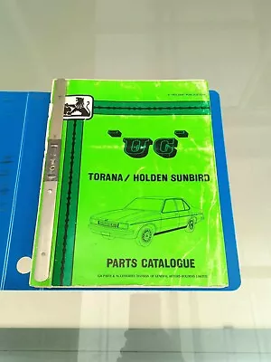 Torana UC & Holden Sunbird Parts Manual • $100