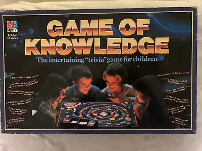 Vintage MB Games Game Of Knowledge Board Game 1984 (missing 1 Ring) • £7.99