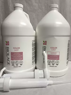 Biolage ColorLast Shampoo & Conditioner Gallon Duo 128 Oz. With 2 Pumps • $157.95
