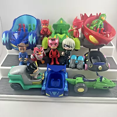 PJ Masks Large Lot Of 14 Figures And Vehicles • $24.99