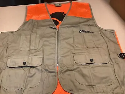 $15 • Buy Gander Mountain Khaki/Blaze Hunting Fishing Cargo Vest Small NWOT Lightweight