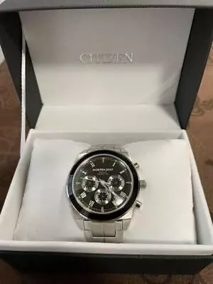 CITIZEN INDEPENDENT ITL21-5083 Chronograph Black Dial Mens Wristwatches B4179 • $83.36