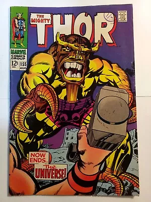 Thor #155 (August 1968)  Now Ends...The Universe  Feat. Mangog Marvel Comics • $100