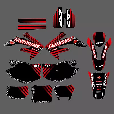 Team Graphics Decals Sticker Kit For Honda CRF250X 2004 2005 2006 2007 2008 2009 • $59.99