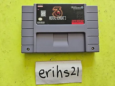 Mortal Kombat 3 (Super Nintendo 1995) | Authentic SNES Game | Cleaned & Tested! • $19.99