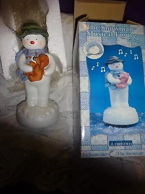 2003 'christmas International' Raymond Briggs Musical Snowman And Teddy • £49.99