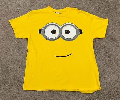 Rubie’s MINIONS Men’s Yellow T-Shirt Size XL Illumination Entertainment EUC! • $7.99