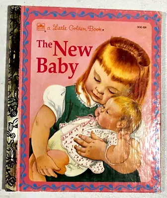 VINTAGE: LITTLE GOLDEN BOOK THE NEW BABY Eloise Wilkin And Ester Wilkin 1962 Ed • $24.99