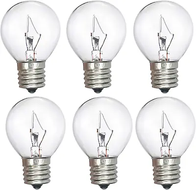 25 Watt Lava Lamp Bulb E17 Intermediate Base 14.5 Inch S11 Bulbs Pack Of 6. • $9.74