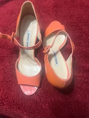 Manolo Blahnik 39 Heel Peach/salmon • $120