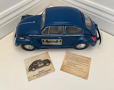 Vintage Jim Beam 1973 Volkswagen Blue Beetle Empty Decanter • $59.95