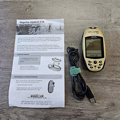 Magellan EXplorist 210 Handheld GPS Unit Waterproof Hiking Geocache Portable • $39.95