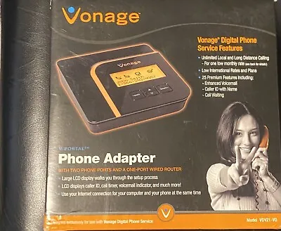 Vonage Phone Adapter Model VDV21-VD - Brand New • $69.99