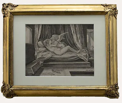 After Raphael - Framed 18th Century Engraving Cupid And Psyche • £151