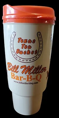 Bill Miller Bar-B-Q 34oz Texas Tea Bucket Travel Cup Mug Thermo Serv   • $14.56