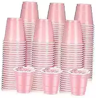  200 Pack 2oz Shot Cups Plastic Shot Glasses Mini Disposable Cups Light Pink • $26