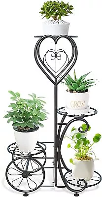 Wrought Iron Plant Stands Indoor Outdoor Metal Tall Flower Stand Pot Holder • $44.56