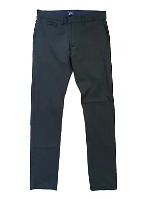 J.CREW 484 Tech Pants Mens 30x31 Charcoal Gray Slim Fit Slightly Tapered Stretch • $26.88