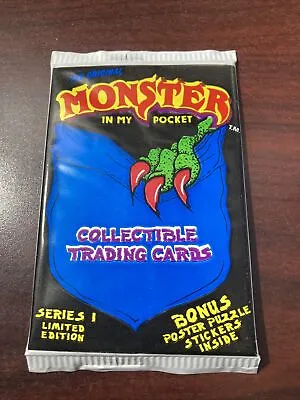 1991 Monster In My Pocket Trading Card Pack NOS HTF W/ Stickers • $2