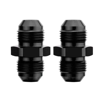 $8 • Buy 2X-6AN -8AN -10AN Male Coupler Flare Union Adapter Straight Fitting Aluminum