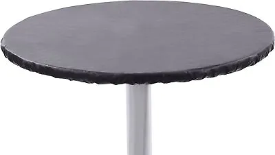 $24.99 • Buy Yourtablecloth Heavy Duty Vinyl Round Fitted Tablecloth (Table Cover) With...