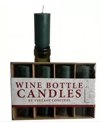 Vintage Concepts Wine Bottle Candles Candlestick Wine Enthusiasts Wedding Party • $9.98