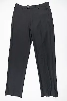 Zanella Pants Mens 34x34 Black Dress Pant Loro Piana Tasmanian Super 150s Wool • $39.99