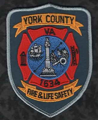 $7.95 • Buy 👀😍🤔👍 York County VA. Virginia Fire & Life Safety Shoulder Patch