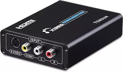 3RCA AV CVBS Composite & S-Video R/L Audio To HDMI Converter Adapter Support 720 • $47.15