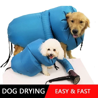£8.40 • Buy Grooming Bag Portable Dog Folding Dogs Hair Dryer Blow Bag Pet Fast Drying Bags