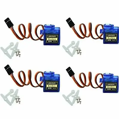$21.42 • Buy 4Pcs SG90 9g Micro Servos For RC Robot Helicopter Airplane Controls Car Boat