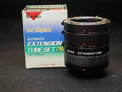 Kenko Automatic Extension Tube Set DG (3 Rings) Nikon AF For Macro Photography • £60