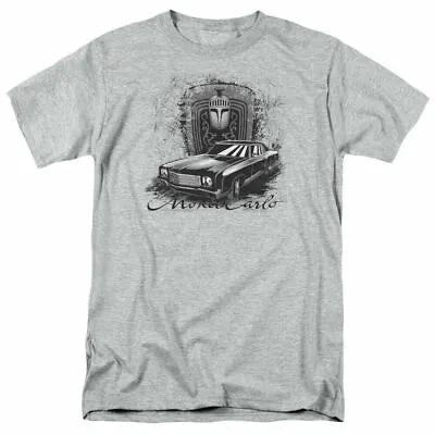 Chevrolet Monte Carlo Drawing T Shirt Mens Licensed Car Tee Chevy Sport Gray • $17.49