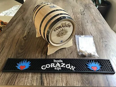 TEQUILA CORAZON NEW Thousand Oaks Barrel  5 Liter Barrel With Bar Mat • $129.97