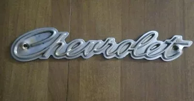 $55.99 • Buy Vintage Scripted Chevrolet Grille Emblems Nameplate 1960s 1970s ? Chevy Car Part